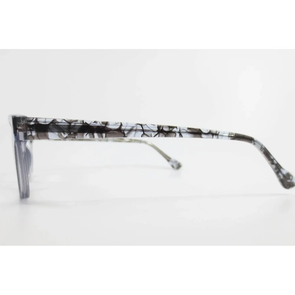Chelsea Morgan CM 202238 GR/BLK Grey Black Marble Rectangular Eyeglass Frames